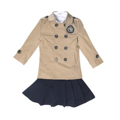 China Good School Elasticity Brand Name Shirts School Design Kids Summer Set Uniform for sale