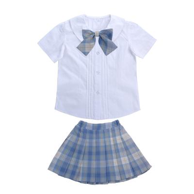 China School Candy Color Fashion Summer High Waist Pleated Primary School Junior High School Uniform Skirt Design for sale