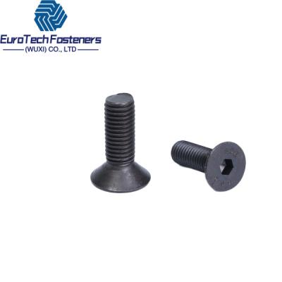 Κίνα M2 M3 M4 M5x16mm M6 Bolt Din 7991 Black Hex Socket Flat Countersunk Head Cap Στροφή Iso 10642 Στροφή προς πώληση