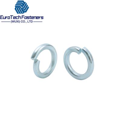 China #4 #6 #8 #10 #12 Helicale Spring Split Lock Washer Din 127 gegalvaniseerde Spring Washer 8mm 10mm 12mm Te koop