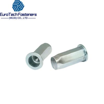 Κίνα M4 M6 Hex Blind Rivet Nut Flat Head Open Rivet Nut Full Hex Κλειστό Τέλος από ανοξείδωτο χάλυβα προς πώληση