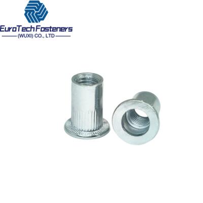 China M3 M4 M5 M6 Flat Head Rivet Nut Blind Countersunk Closed Slot Body Thread Roestvrij staal Te koop