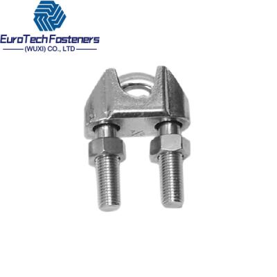 China Clip de cuerda de alambre U-Bolt Din 741 Garrafa de cuerda de alambre galvanizado de acero inoxidable 3 mm 4 mm 6 mm en venta