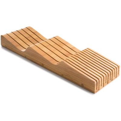 China Sustainable Hot Selling Custom Natural Wooden Kitchen Tools Stand Knives Rack Block for sale