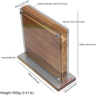 China Practical Magnetic Knife Rack Knife Rack Wooden Magnetic Acrylic Wooden Bracket Viable Storage Can Be Customized Processing for sale