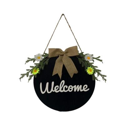 China China Factory Custom Round Decoration Wood Craft Signs Home Decor Items for sale