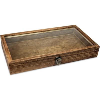 China Handmade Wholesale Custom Cheap Brown Wooden Jewelry Storage Boxes For Jewelry for sale