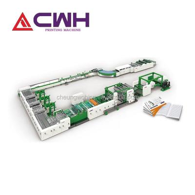 China Printing Shops Exercise Book / Notebook Flexo Printing Production Line for sale