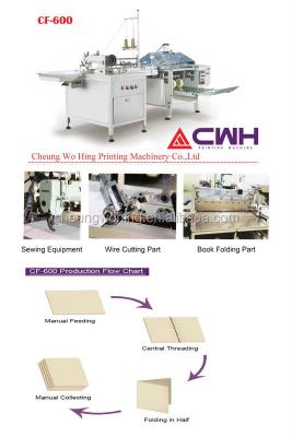 China New machine for stitching books and folding exercise use CF600 for sale