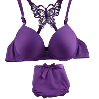 China QUICK DRY sexy underwear push up bra butterfly closure bra female lingerie for sale