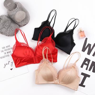 China QUICK DRY floral sexy comfort Bralette embroidery lace seamless fitted bras for women radio push up bra underwear bra for sale