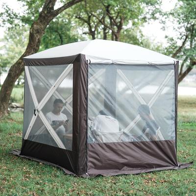 China Straight Tying Type Popular Style Outdoor Leisure Garden Large Size Automatic Mosquito Mesh Tent for sale