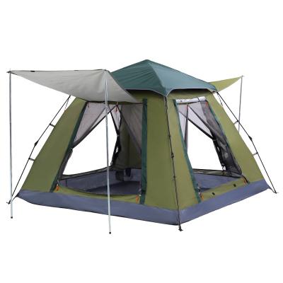 China Waterpoof Double Automatic Tent Portable Outdoor Use Four-Door Camping Canvas Tent For Sale for sale