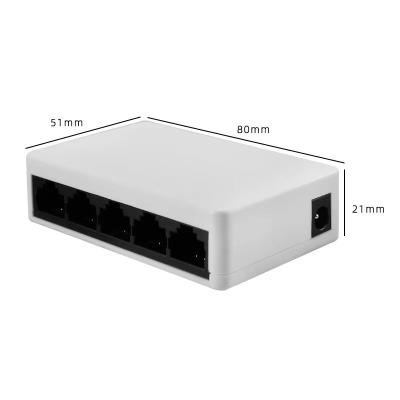 China Telecommunication 5 Port 100M Switch 4 Port Ethernet Cable Branch Network Signal Amplification Switch Customized Wholesale for sale