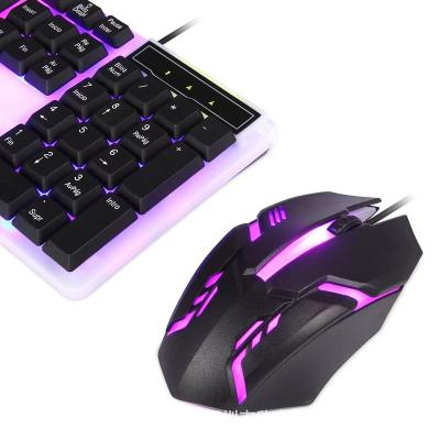 China Metal Feel Keyboard and Mouse Set Notebook PC Desktop Business E-Sports Backlit Mechanical Gaming Keyboard and Mouse for sale