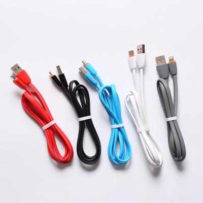 China High Elastic Type Data Camera Factory OEM Cobblestone Tape Noodle Cable Fits Android V8 Charging Cable for sale