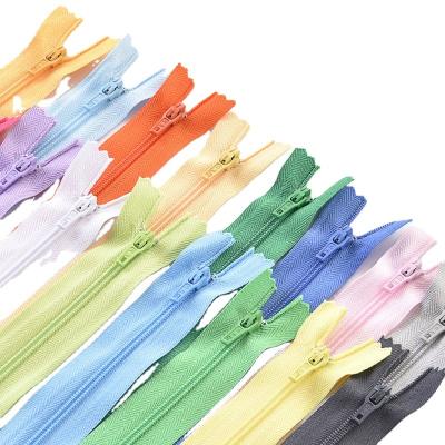 China Free Sample Factory Custom 20cm Short Double Pocket Zippers Bulk Zippers Custom Colors Resin Durable Nylon Pants Zipper Zipper for sale