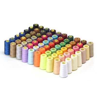 China Factory Price 93g 2743m Sewing Thread 120Colors Fashion Fabric Bag Viable Dolls Sewing 100% Polyester Sewing Thread for sale