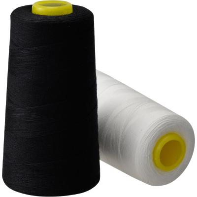 China High Tenacity Sustainable Polyester Quality 603 Sewing Thread Black White Black White Wholesale Business And Durable Sewing Threads for sale