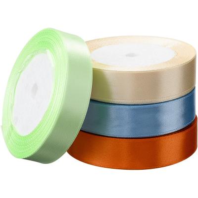 China Factory price 2cm polyester solid color workable wide ribbon for cake decorating supplies braid colors ribbon for sale