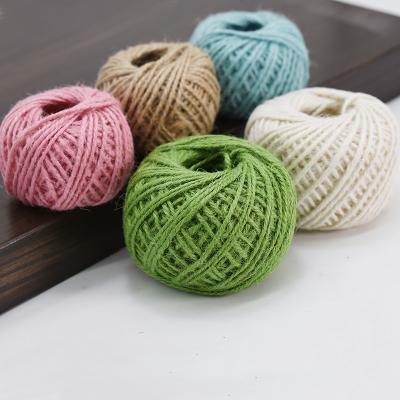 China Hot Sale 1.8mm Gift Packing Colors Hemp Flower Vase Kindergarten Indoor Decor Hanging Decoration Handicraft Weave DIY Hemp Rope for sale