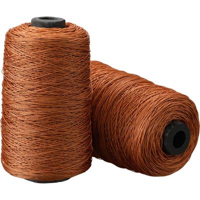 China Industrial 0.5-0.8mm Viable High Tenacity Strong Nylon Manufacturer Metallized Sewing Thread For Sofa Leather Shoes for sale