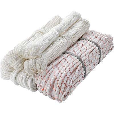 China Hot Sale Pure White 12mm Mooring Bundles 2mm 3mm 8mm Bundling Nylon Outdoor Braided Outdoor Climbing Rope for sale