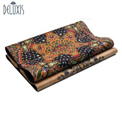 China Durable Eco Friendly Full Color Sublimation Printing Natural Tree Organic Rubber Yoga Mats for sale