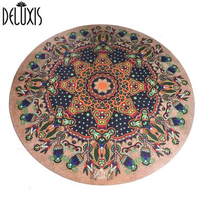 China Durable Unique Round Mat Beach Towel Yoga Shower Towel Blanket Tablecloth Home Yoga Mat for sale