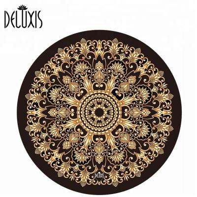 China Washable Slip Resistant Circular Yoga Mat For Meditation for sale