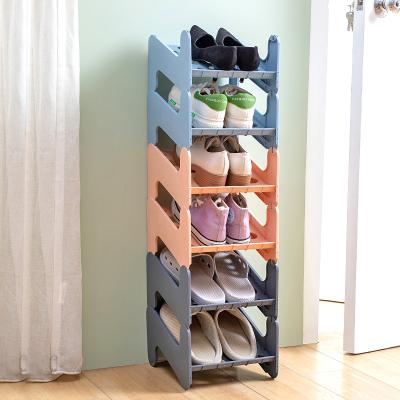 China New Arrival Shoes Storage Organizers Household Detachable Set Plastic Stackable Folding Shoe Rack for sale