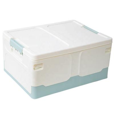 China Viable Plastic Collapsible Collapsible Storage Boxes And Bins Storage Box Bins Rectangle For Clothes/Sundries/Books Plastic for sale