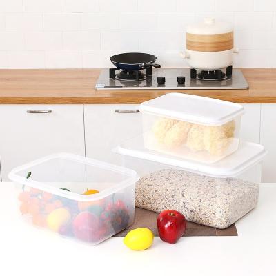 China Freshness Preservation Food Storage Box Large Capacity Container Box Transparent Plastic Containers For Food for sale