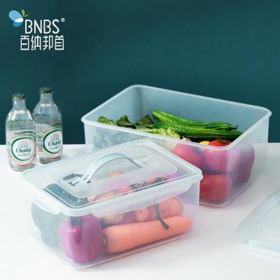 China Microwavable Plastic Containers for Storage Rectangle Modern Clear Plastic Storage Cans and Food Bins Bin for sale