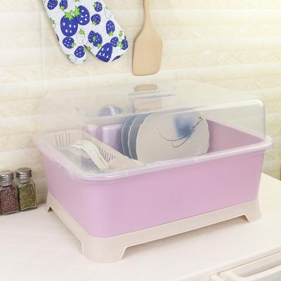 China Modern Multifunctional Kitchen Tableware Drain Shelf Storage Basket Can Be Plastic Dish Rack for sale