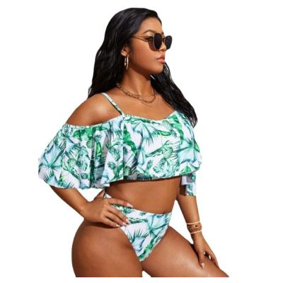 China Low Price Women Plus Size Extreme Micro Bikinis Ruffle Swimsuit for sale