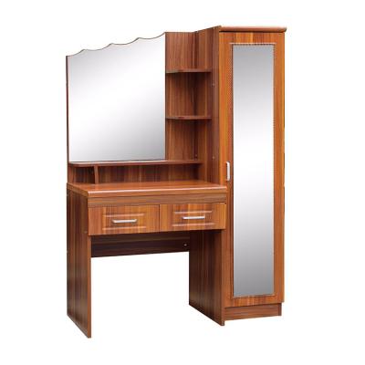 China Contemporary wall mounted corner dressing table with mirror and stool for sale