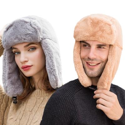 China 2020 NEW COMMON Winter Earflap Style Unisex Russian Fur Hat for sale