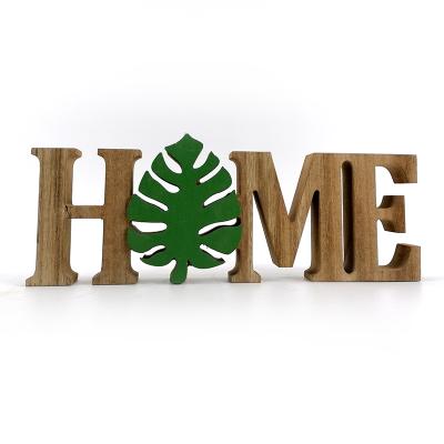 China Wood Letter Wooden Office Home Office Wall Art Gallery Decoration HOME Europe Sign Letters Decoration for sale