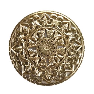 China Minimalist Home Decoration Carve Pattern Wall Hanging Wood Decor In Living Room Bedroom Decor Islamic Wall Art for sale