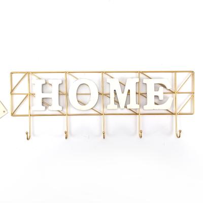 China Viable living room bed gold wall hanger decoration hooks for sale