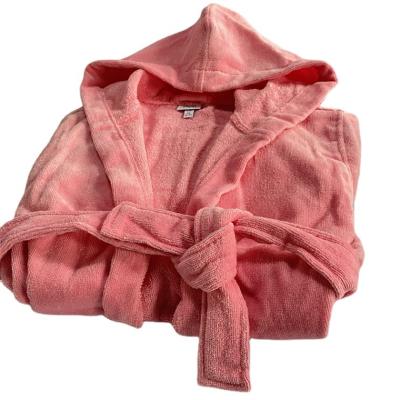 China Wholesale Spring Autumn Girls Thermal Sleep Wear OEM 100% Soft Solid Pink Baby Pajamas Cartoon Bathrobe for sale