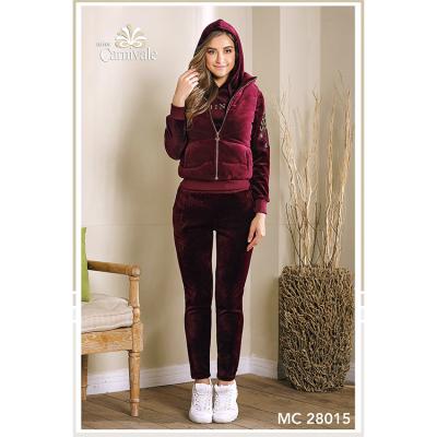 China Viable Custom Printing Logo Designers Women Jogging Suit 3 Pieces Cotton Jogging Suit Woman With Good Quality for sale