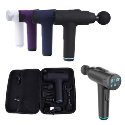 China 2021 Body Quiet Drinking Cordless Automatic Back Sports Drill Massage Gun Fascia Gun Sport for sale