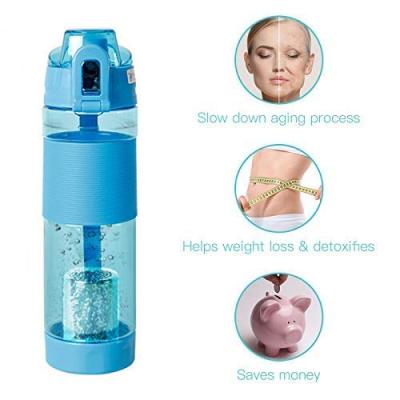 China Viable Leak Proof Alkaline Tritan Water Bottle With Infuser Filter Purifying Hydrogen for sale