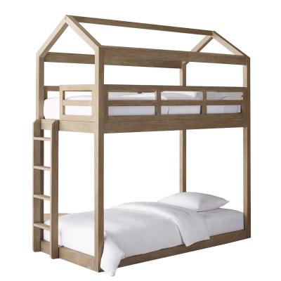 China Modern Solid Wood Kids Bunk Bed Apartment Attic Size Bunk Bed Boys And Girls Princess Secret Base Tree Bedroom Bed Small for sale