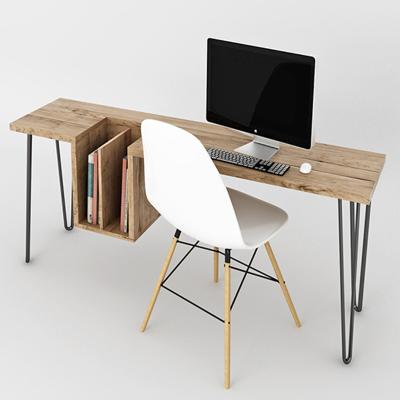 China Simple Solid Wood Children And Office Computer Desk Nordic Solid Wood Enrollment Board Retro Personality Modern Creative Industrial Style for sale