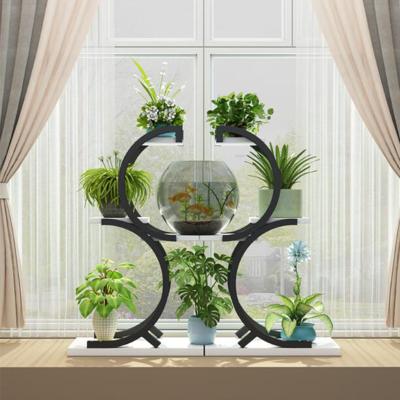 China Modern multi-layer indoor special shelf flower shelf household living room balcony decoration green space-saving indoor radish plant for sale