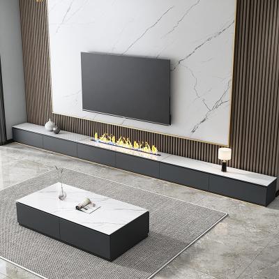 China Other Small Apartment Modern Minimalist Italian Living Room Style Nordic Luxury Floor Cabinet Rock Panel TV Stand Nordic for sale