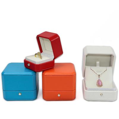 China Custom High Quality Leatherette Jewelry Packaging Display Box For Jewelry Sets Necklace Bracelet for sale